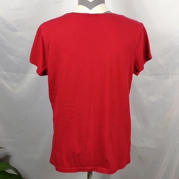 Red Naughty Nice Studded Christmas Tee - Picture 4 of 6